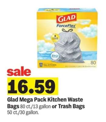 Glad Mega Pack Kitchen Waste Bags