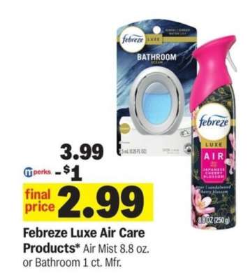 Febreze Luxe Air Care Products