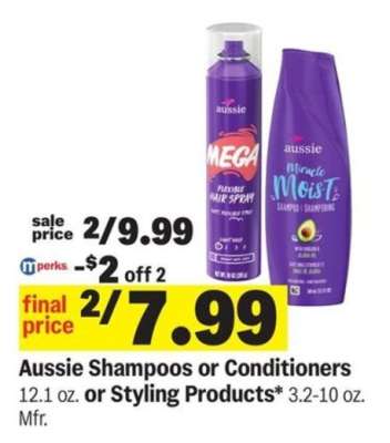Aussie Shampoos or Conditioners*