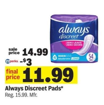 Always Discreet Pads