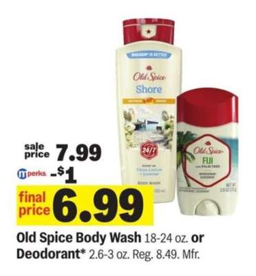 Old Spice Body Wash or Deodorant*