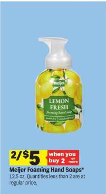 Meijer Foaming Hand Soaps