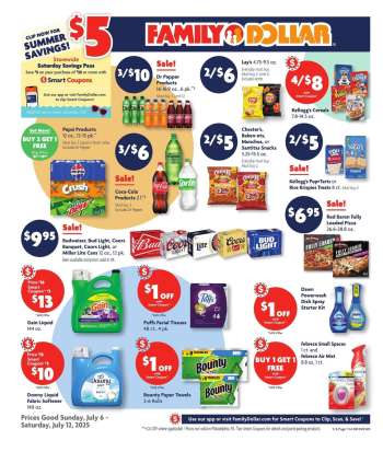 Family Dollar Flyer - 07/06/2025 - 07/12/2025.