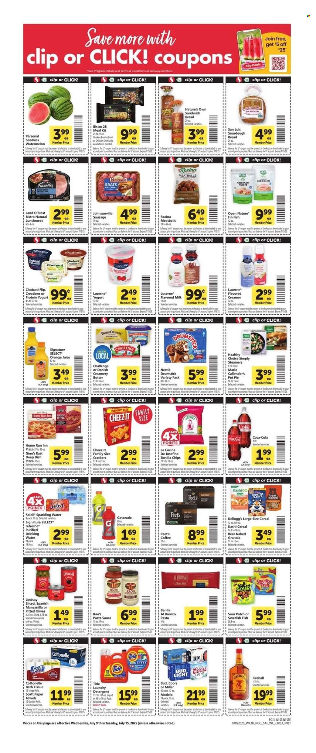 Safeway ad - 07/09/2025 - 07/15/2025. Page 3