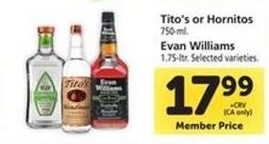 Tito's or Hornitos / Evan Williams