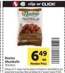 Rosina Meatballs