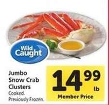Jumbo Snow Crab Clusters