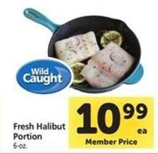 Fresh Halibut Portion
