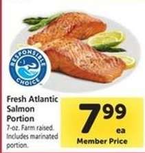 Fresh Atlantic Salmon Portion