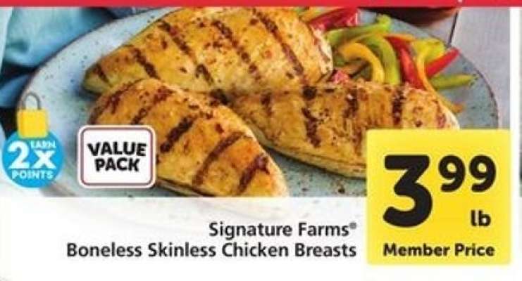 Signature Farms Boneless Skinless Chicken Breasts