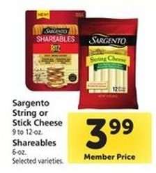 Sargento String or Stick Cheese