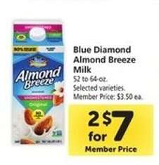 Blue Diamond Almond Breeze Milk