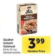 Quaker Instant Oatmeal
