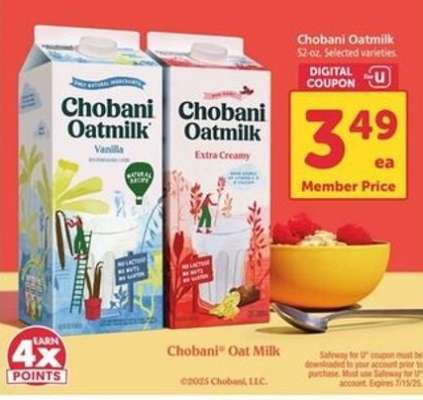 Chobani Oat Milk