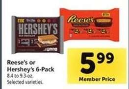 Reese's or Hershey's 6-Pack
