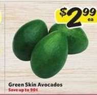 Green Skin Avocados