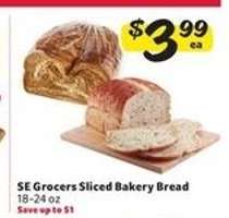 SE Grocers Sliced Bakery Bread