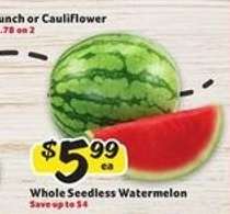 Whole Seedless Watermelon