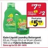 Gain Liquid Laundry Detergent