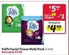 Puffs Facial Tissue Multi Pack