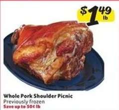 Whole Pork Shoulder Picnic