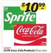 24 Pk Coca-Cola Products
