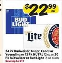Bud Light, Miller, Coors, Yuengling, NÜTRL