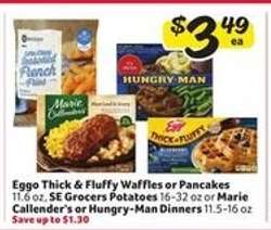 Eggo Thick & Fluffy Waffles or Pancakes
