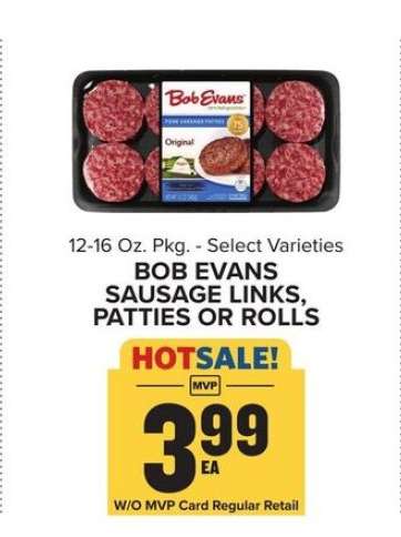 Bob Evans Sausage Links, Patties or Rolls