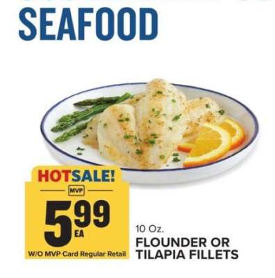 Flounder or Tilapia Fillets