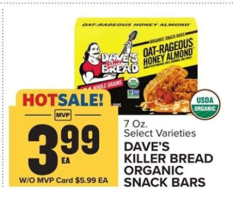 Dave's Killer Bread Organic Snack Bars
