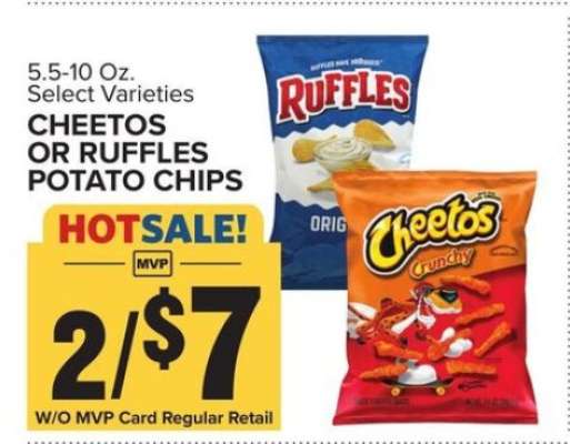 Cheetos or Ruffles Potato Chips