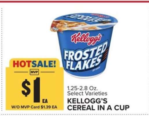 Kellogg's Cereal in a Cup