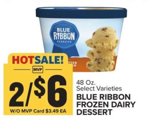 BLUE RIBBON FROZEN DAIRY DESSERT