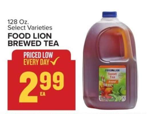 FOOD LION BREWED TEA