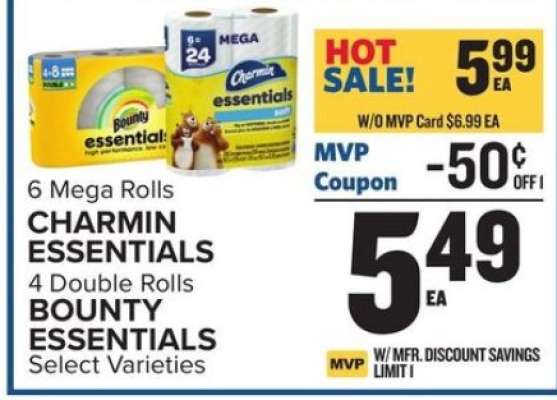 Charmin Essentials & Bounty Essentials