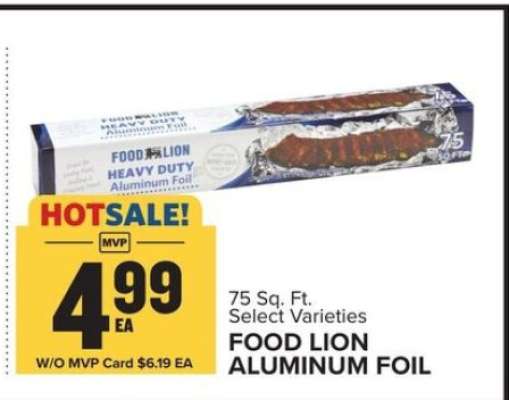 FOOD LION ALUMINUM FOIL