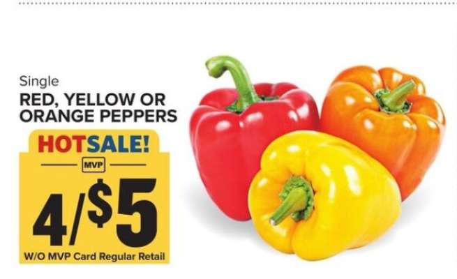Red, Yellow Or Orange Peppers