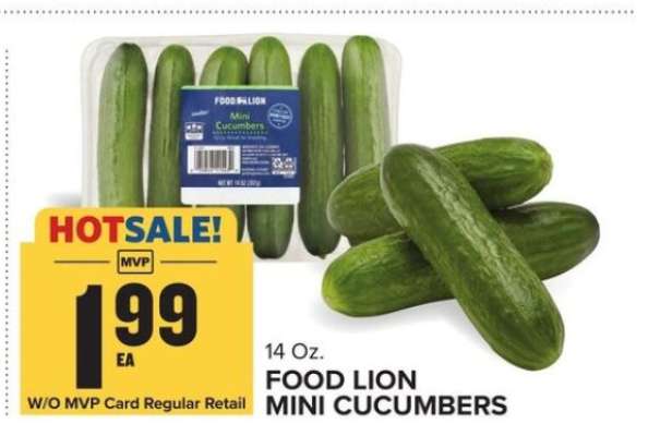 FOOD LION MINI CUCUMBERS