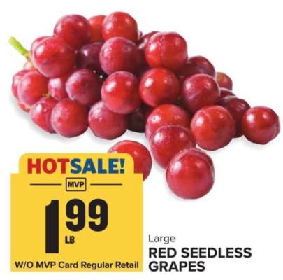 Large Red Seedless Grapes