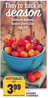 Fresh Rainier Cherries