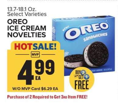 Oreo Ice Cream Novelties
