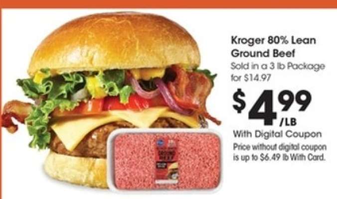 Kroger 80% Lean Ground Beef