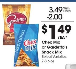 Chex Mix or Gardetto's Snack Mix