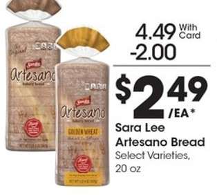 Sara Lee Artesano Bread