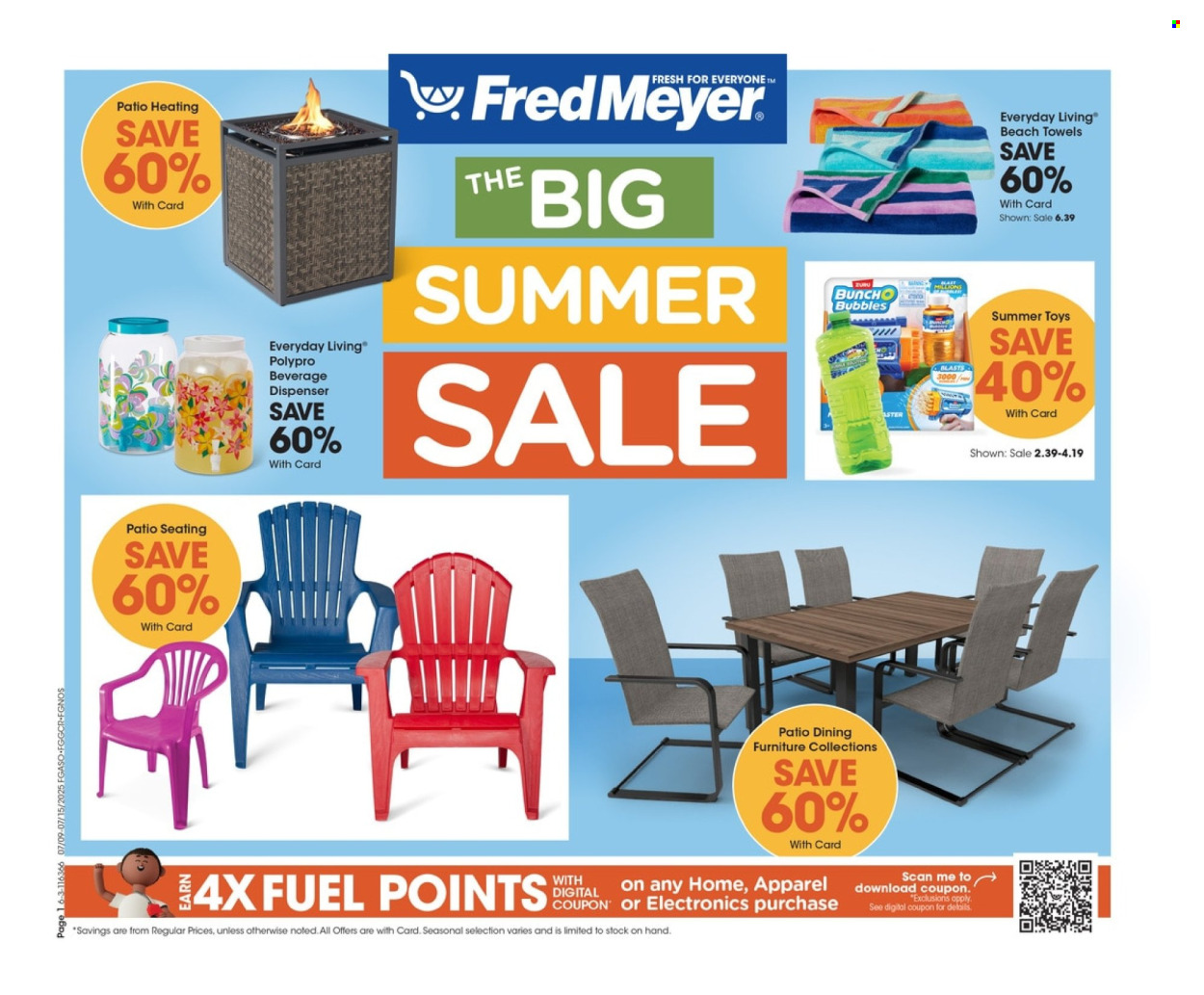 Fred Meyer ad - 07/09/2025 - 07/15/2025. Page 1