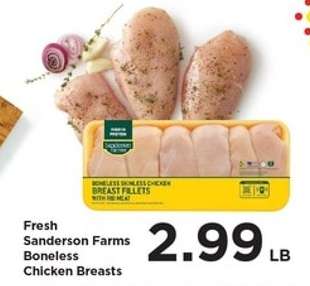 Fresh Sanderson Farms Boneless Chicken Breasts