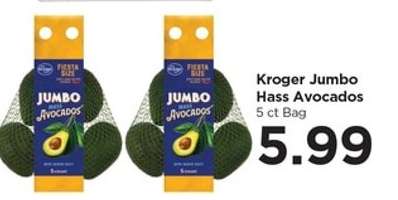 Kroger Jumbo Hass Avocados