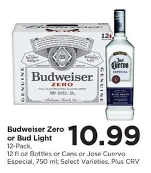 Budweiser Zero or Bud Light