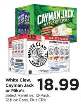 White Claw, Cayman Jack or Mike's